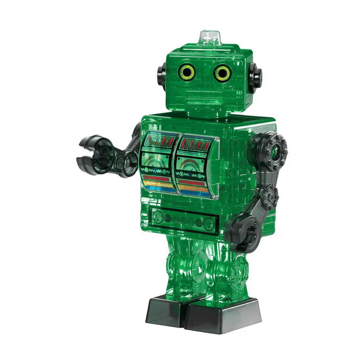 Bepuzzled 3D Crystal Puzzle - Tin Robot (Green), 39 Pcs 1