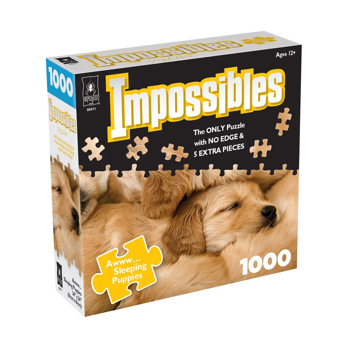 Bepuzzled Awww Sleeping Puppies Jigsaw Puzzle - 1000 Pc 1