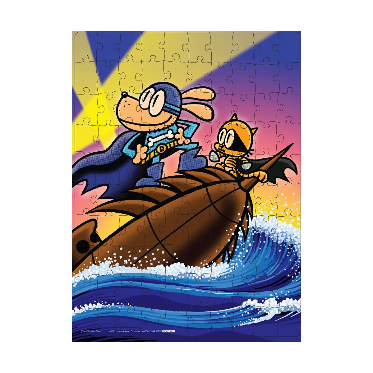 University Games Dog Man - Twenty Thousand Fleas Under The Sea Puzzle - 100 Pc 1