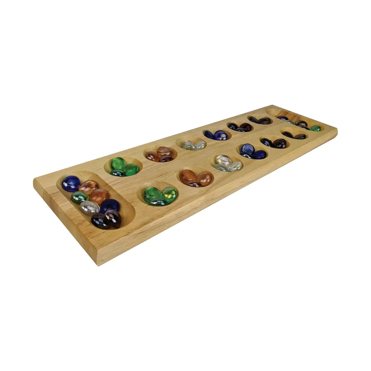 Ancient Strategy Mancala Game With Solid Wood Board 1