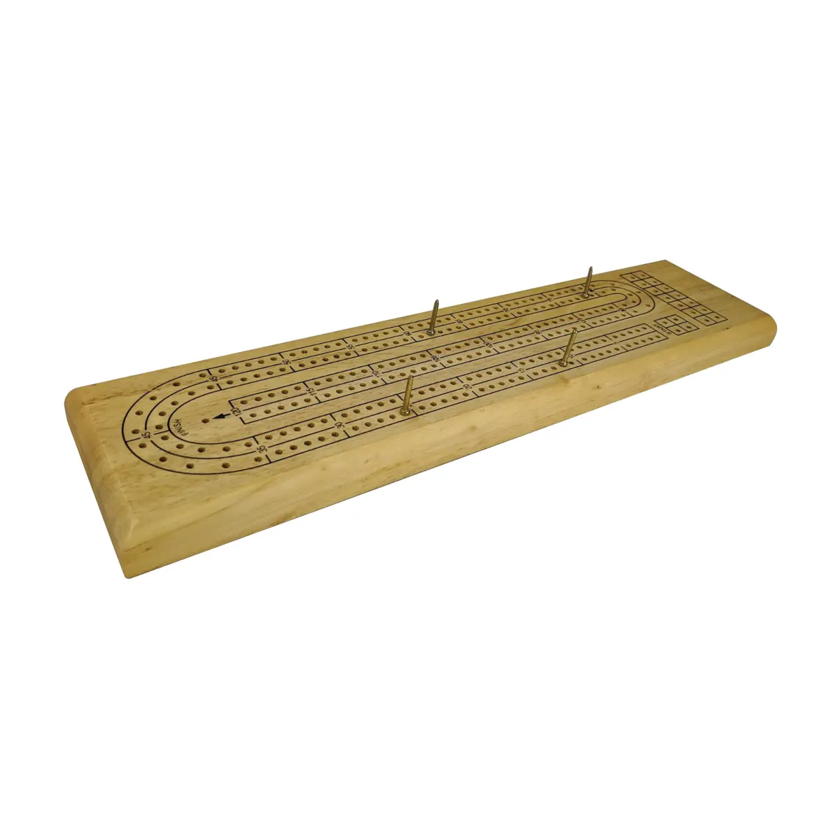 Areyougame Solid Wood Cribbage - Classic Strategy Game Board 1