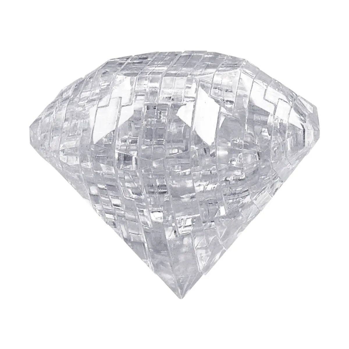 Sparkling Gem 3D Crystal Diamond Puzzle - Clear, 43 Pieces 1