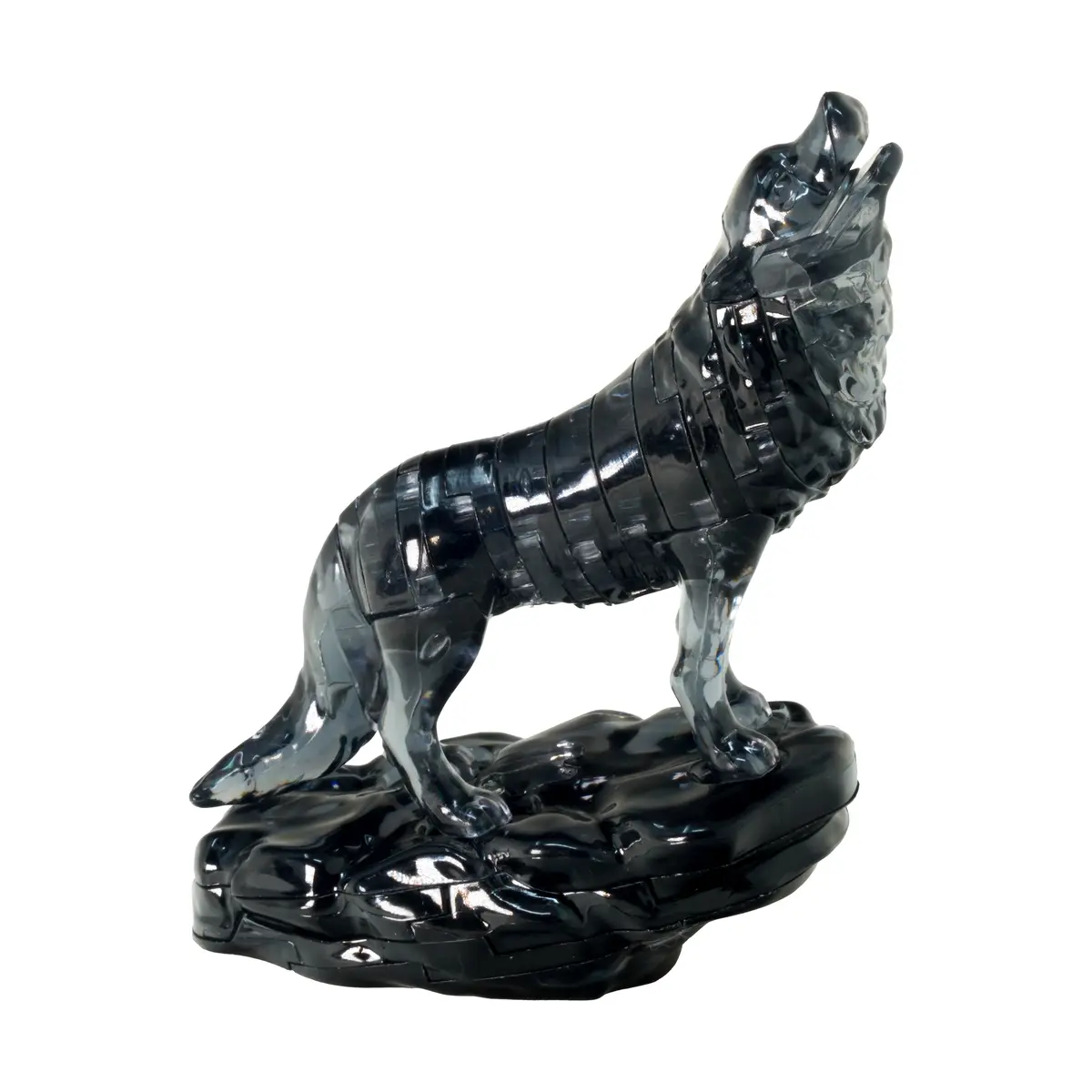 Mystic Black Wolf 3D Crystal Puzzle: 37 Pieces 1