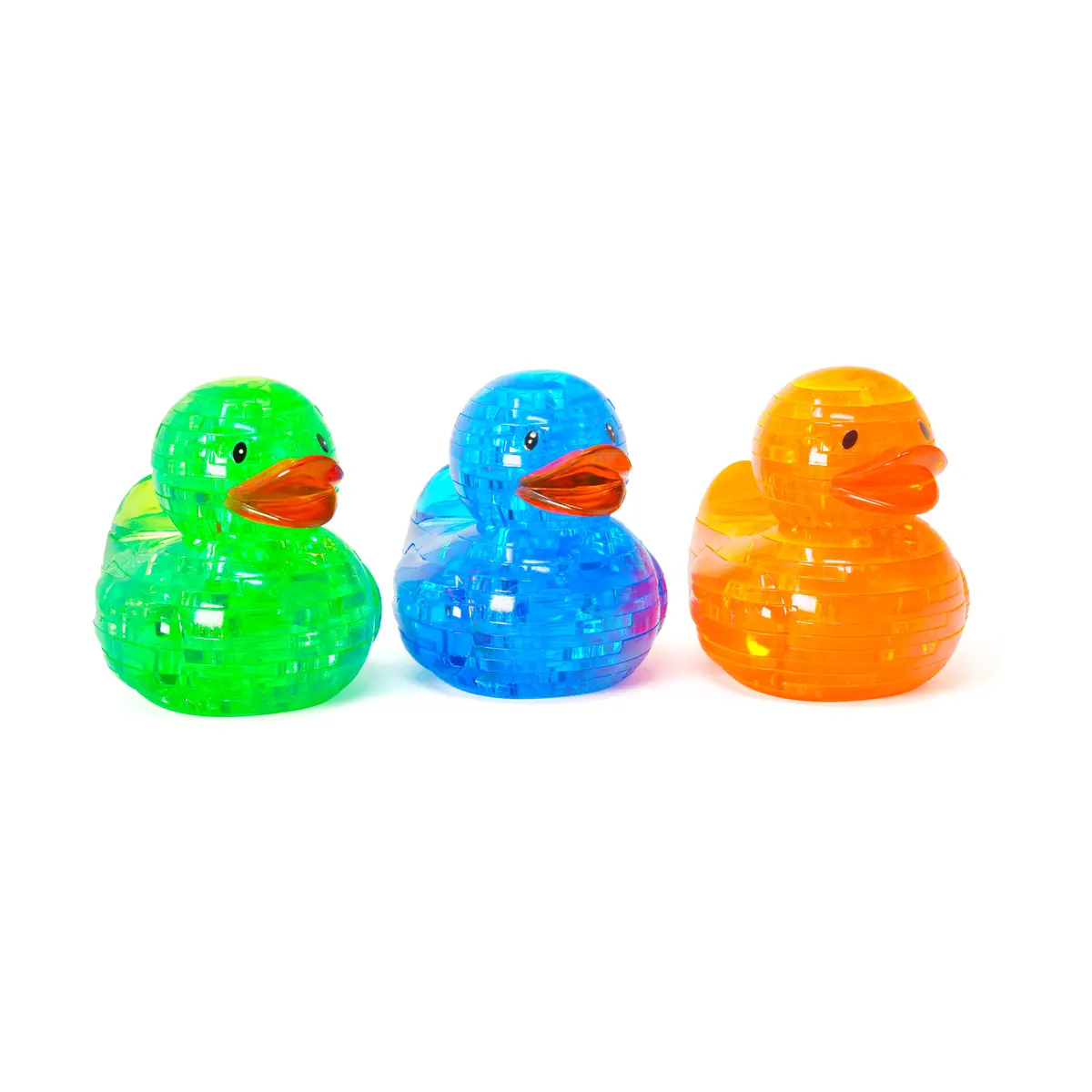 Neon Blast 3D Crystal Puzzle - Deluxe Rubber Ducks Trio 1