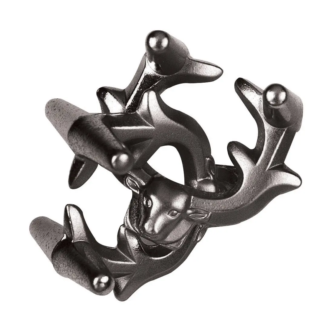 Hanayama Level 5 Cast Metal Brain Teaser Puzzle - Elk 1