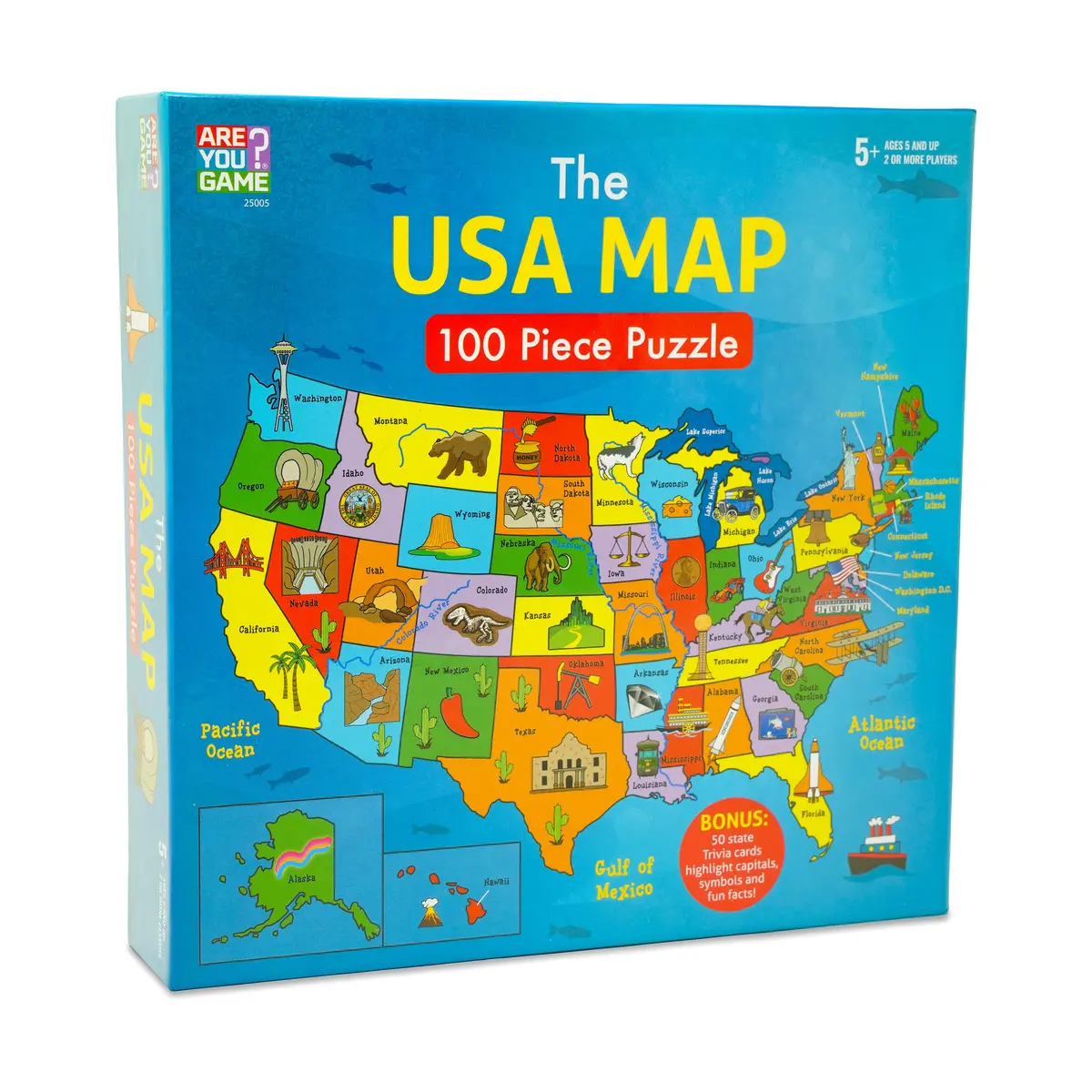 Interactive Usa Map And State Trivia Puzzle – 100 Pc 1