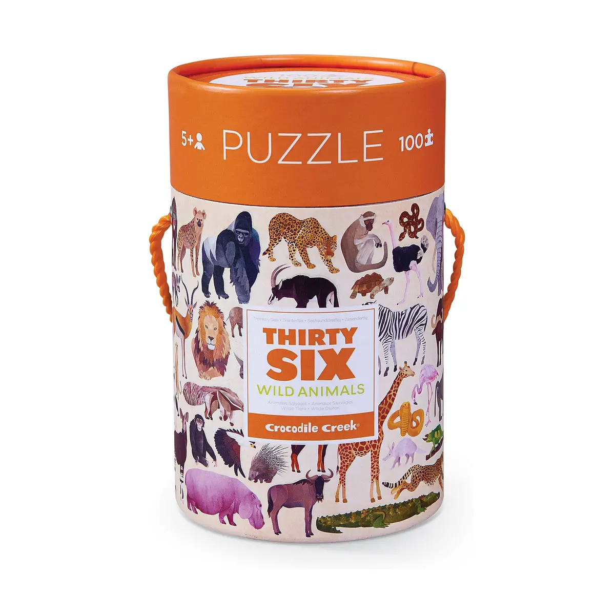 Crocodile Creek Wild Animals Jigsaw Puzzle - 100 Pc 1