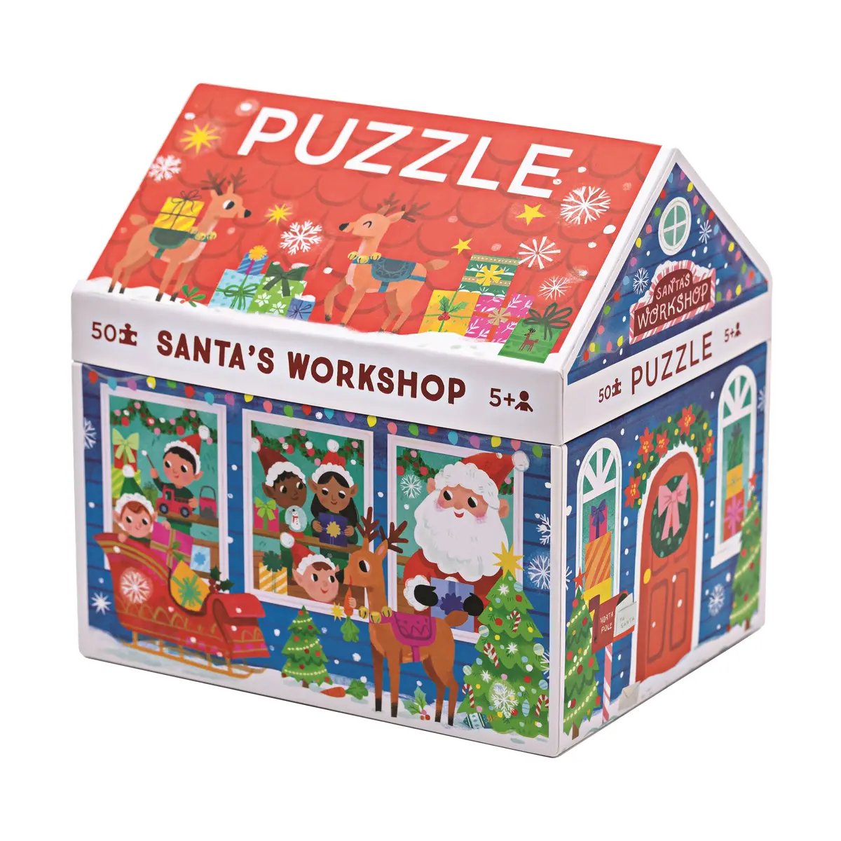Crocodile Creek Santa's Workshop Jigsaw Puzzle - 50 Pc 1