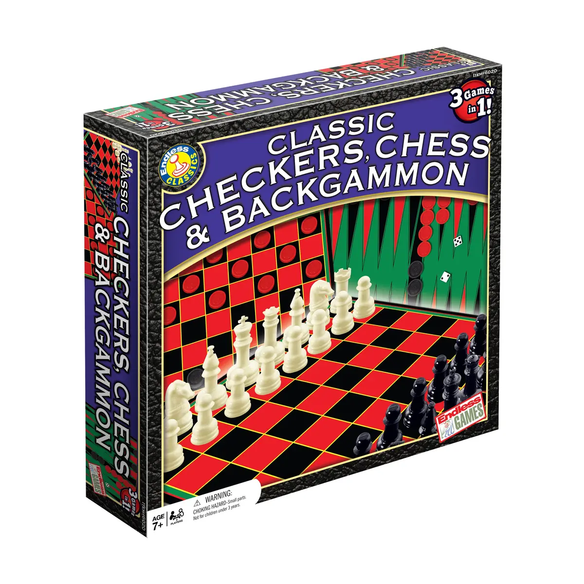 Endless Games Trio: Classic Checkers, Chess & Backgammon Board Game 1