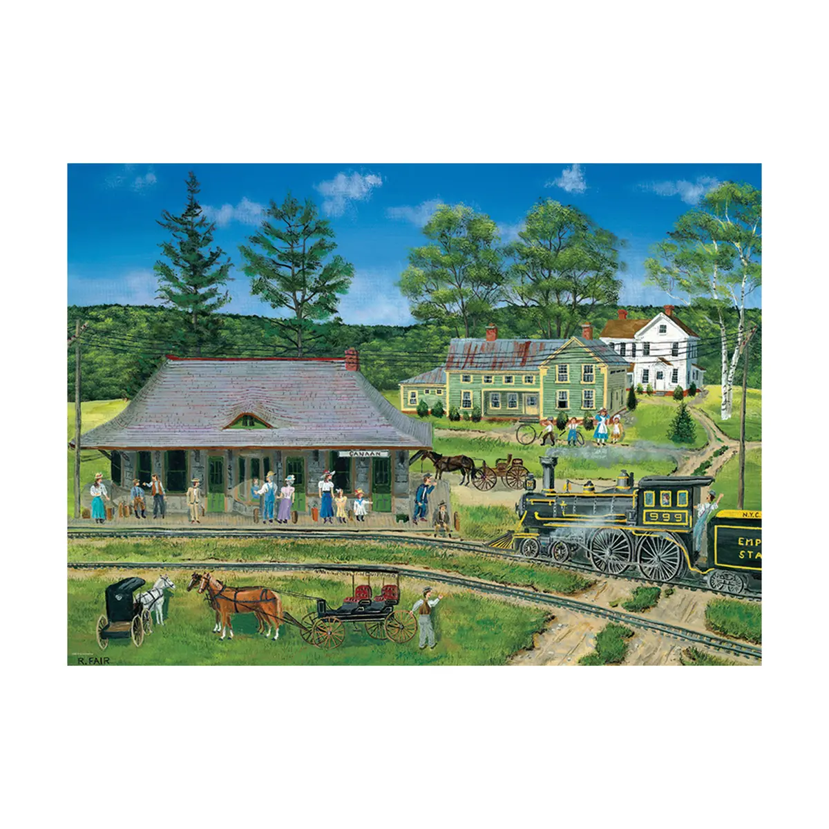 Bob Fair Canaan Station Xl Jigsaw Puzzle - 300 Pc 1
