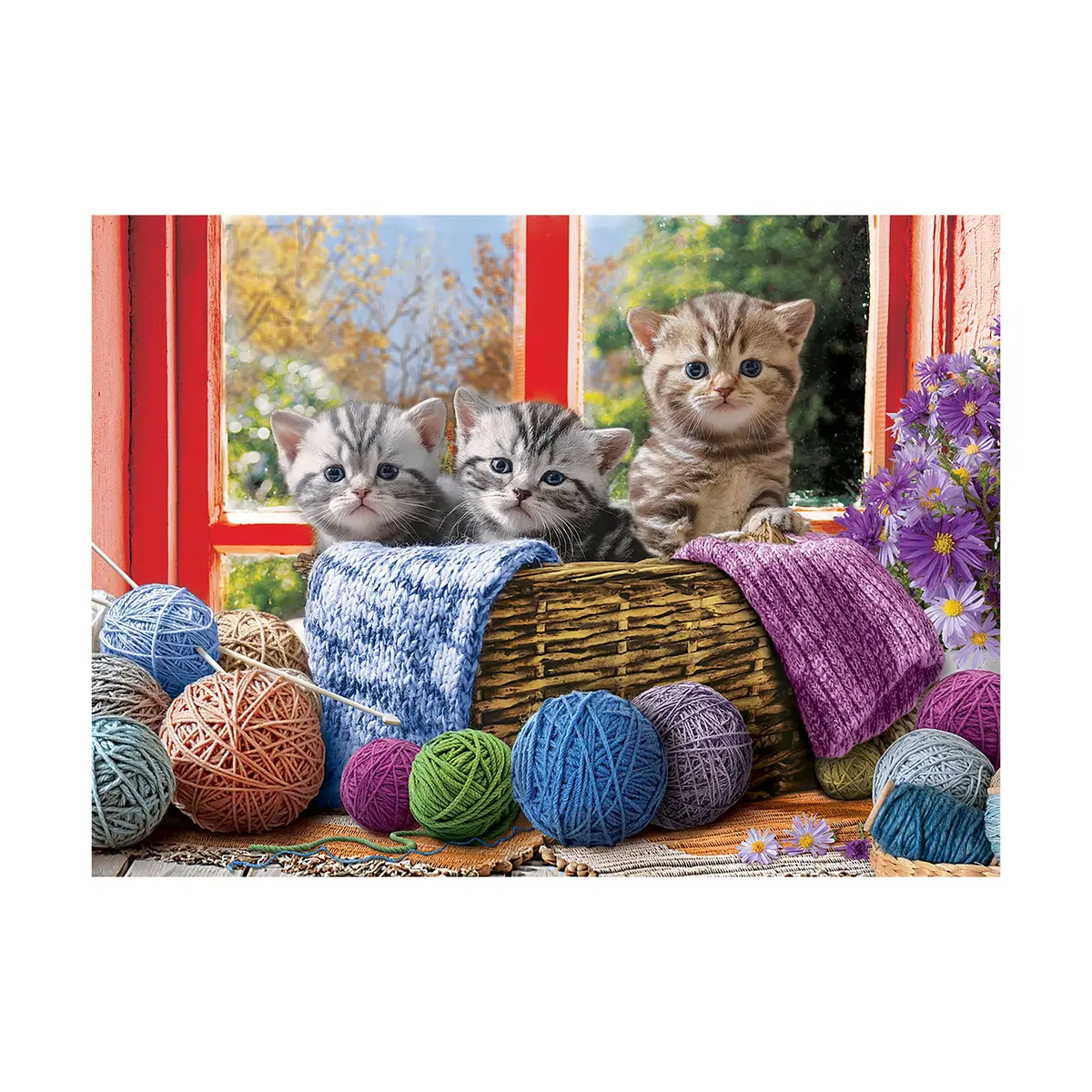Knittin' Kittens Yarn Adventure Jigsaw Puzzle - 500 Pc 1