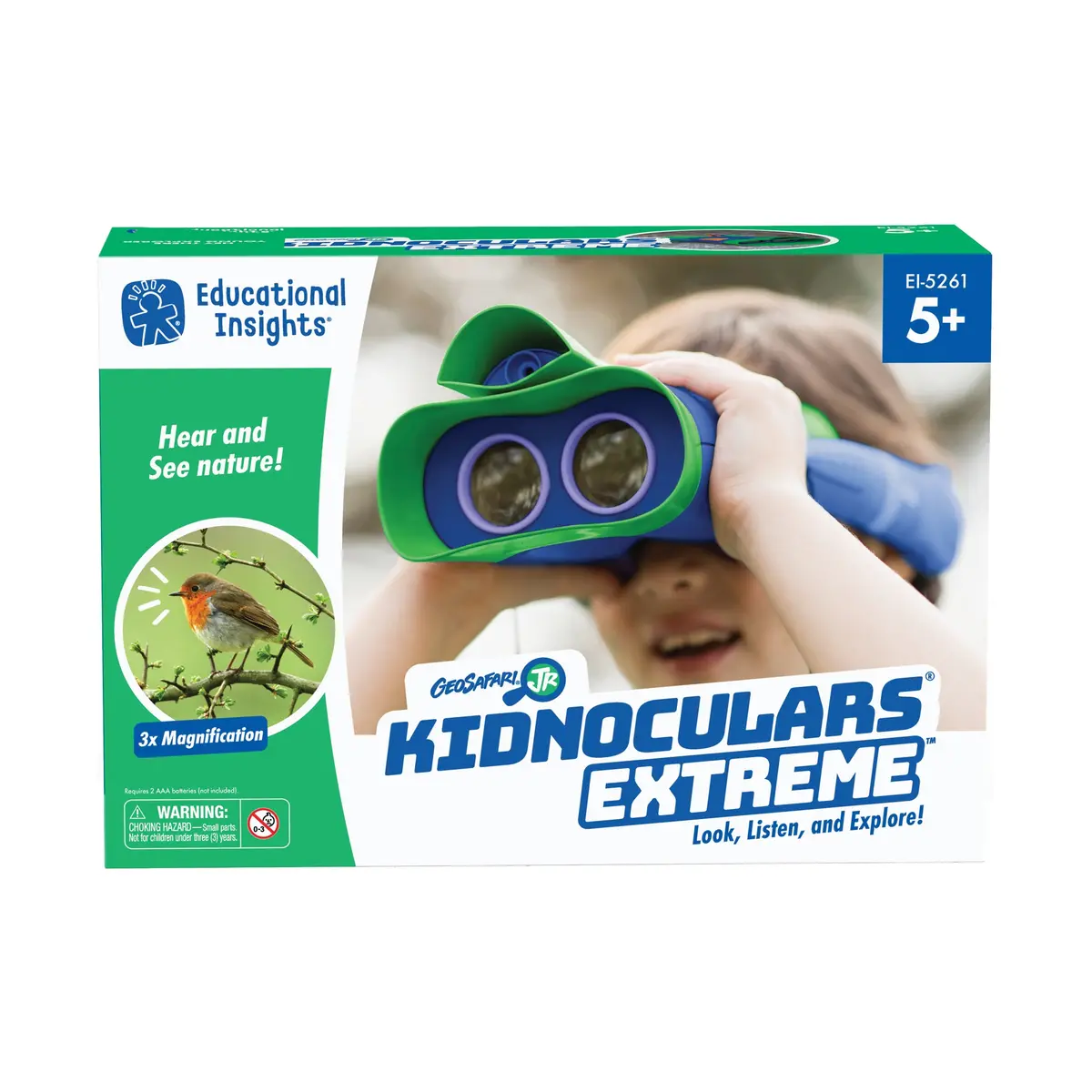 Educational Insights Geosafari Jr. Kidnoculars Extreme, 3X Magnification 1