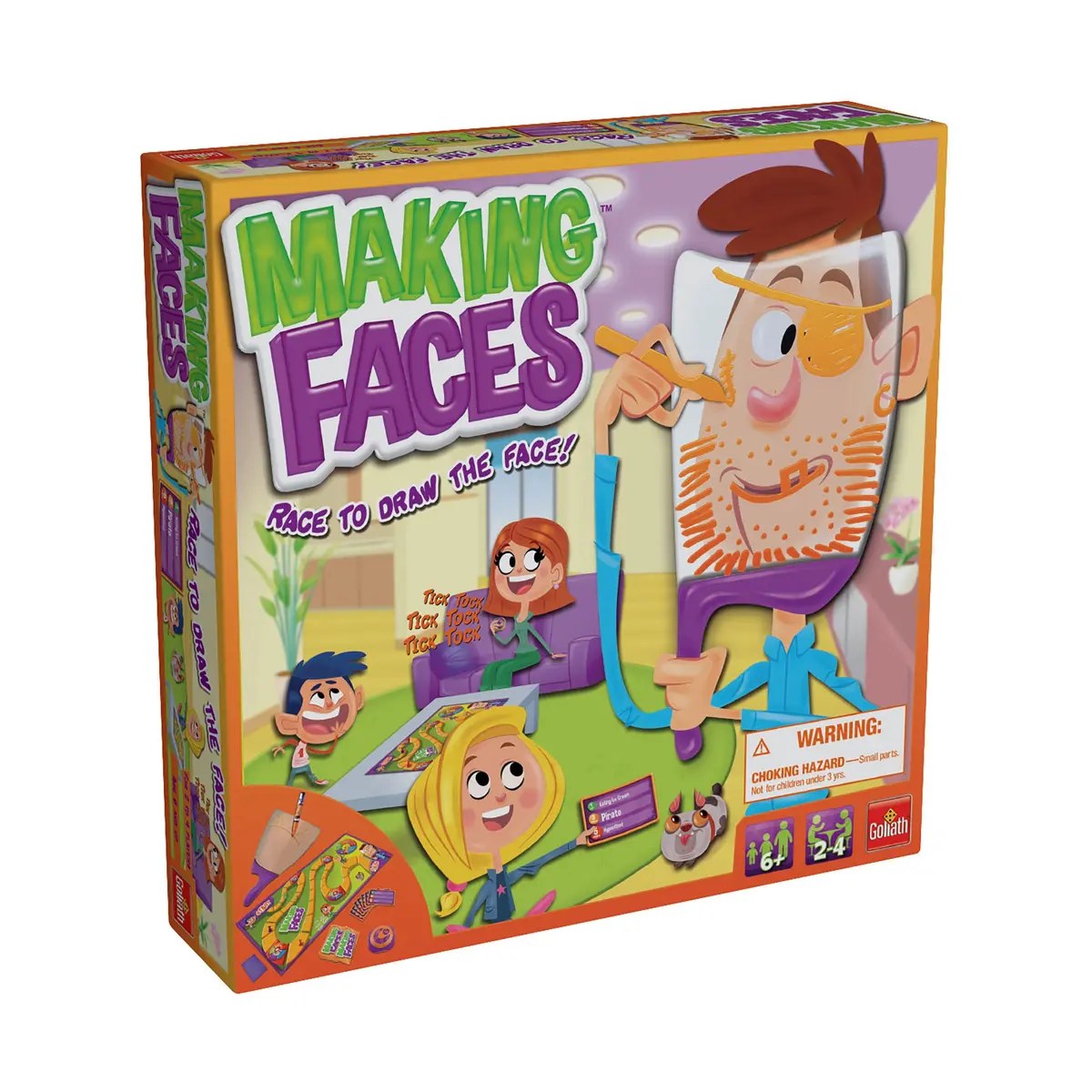Making Faces Family Face-Drawing Board Game 1