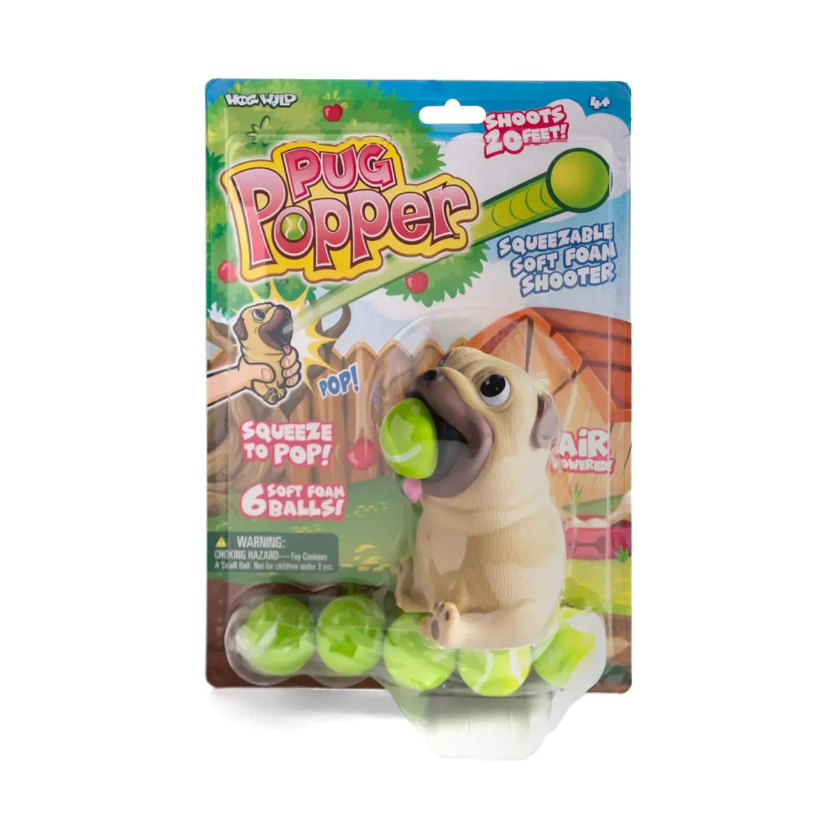 Pug Popper Foam Ball Blaster Toy 1