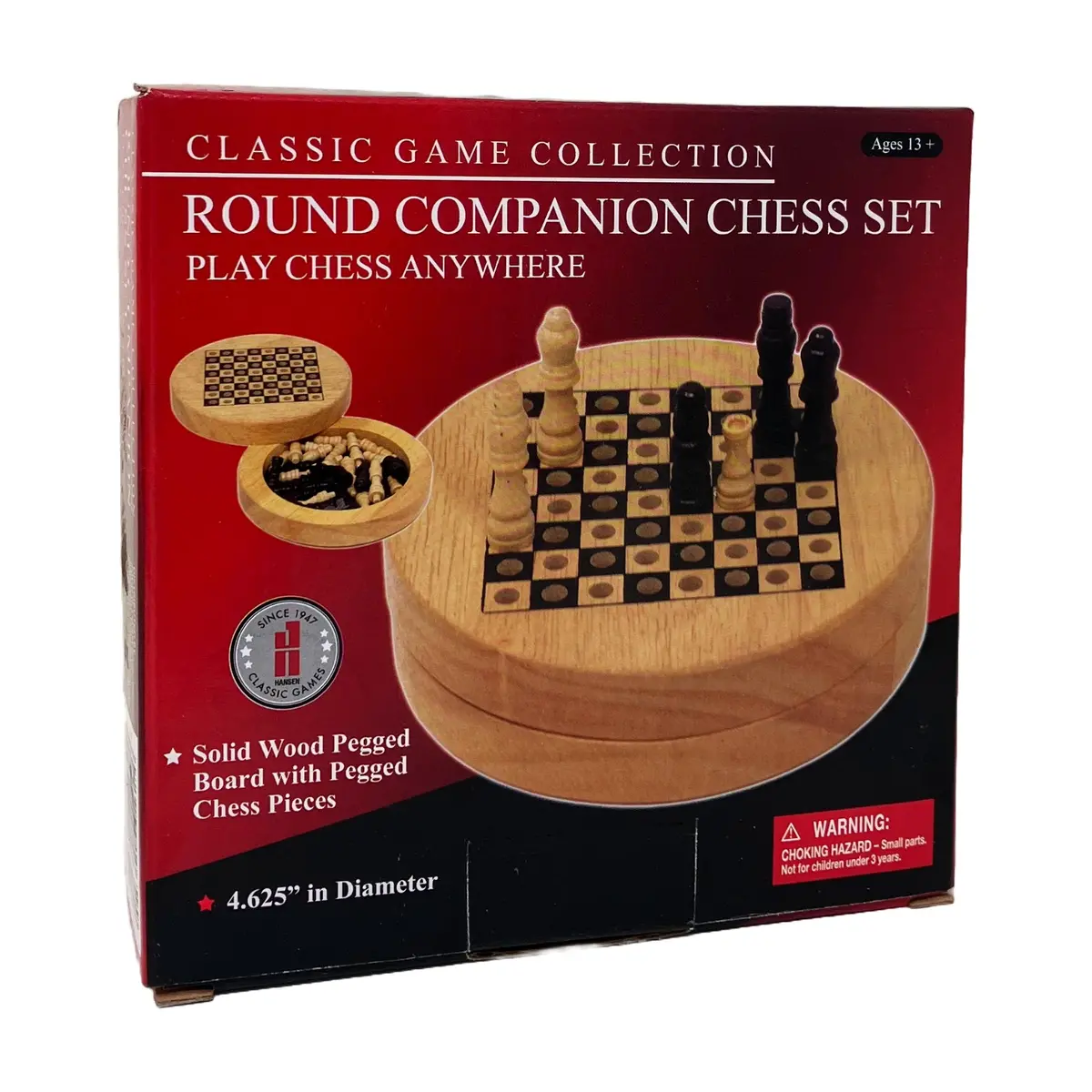 Classic Game Companion Round Chess Set - Portable Travel Edition 1