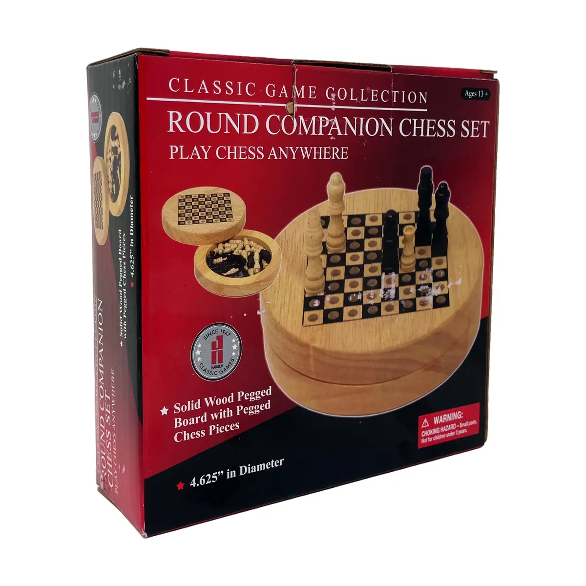 Classic Game Companion Round Chess Set - Portable Travel Edition 2