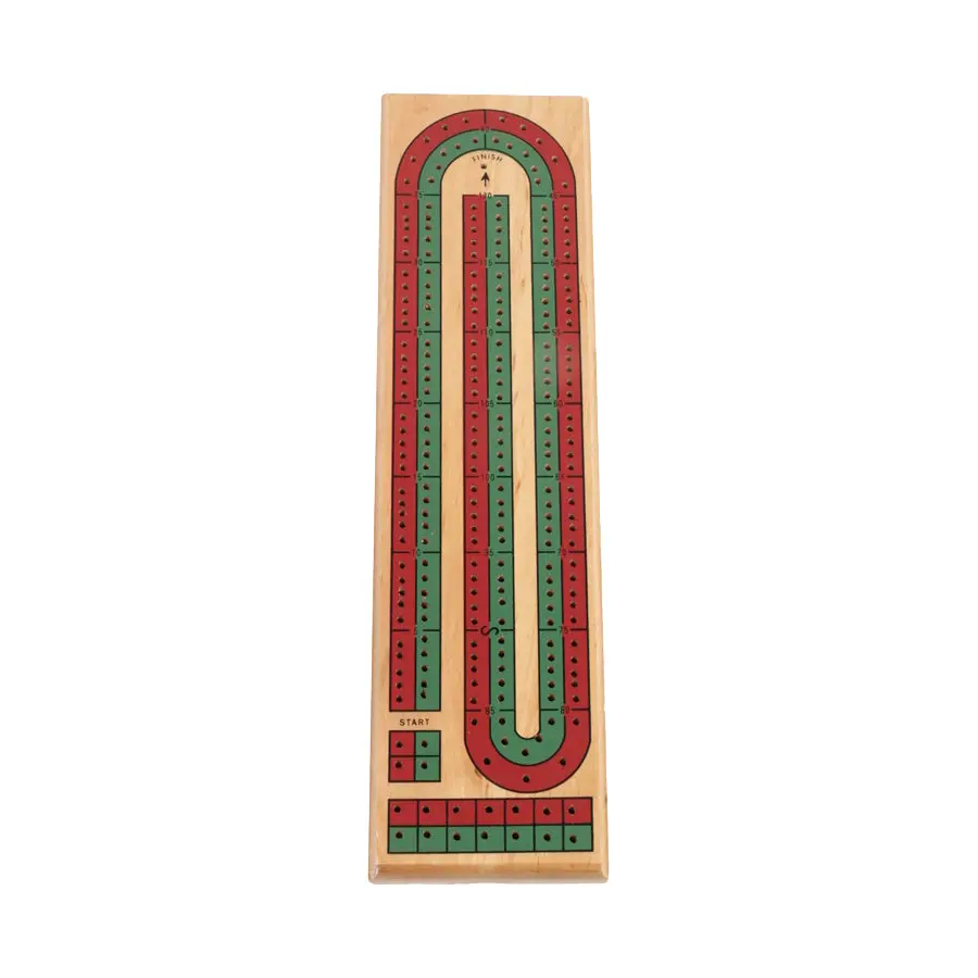 John N. Hansen Co. Classic Game Collection Wood Cribbage Board 1