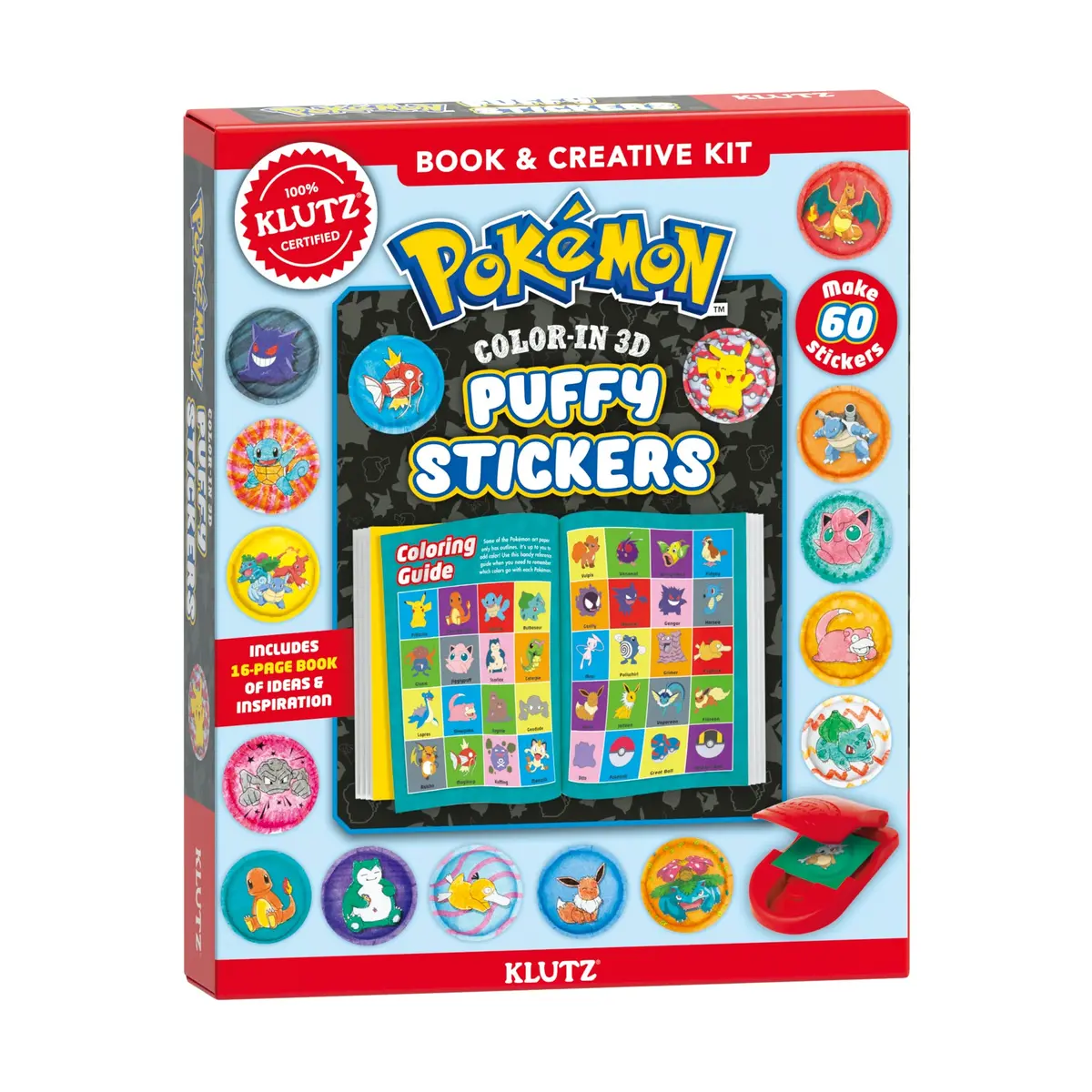 Klutz Pokemon Series Color-In 3D Puffy Sticker Maker Kit 1