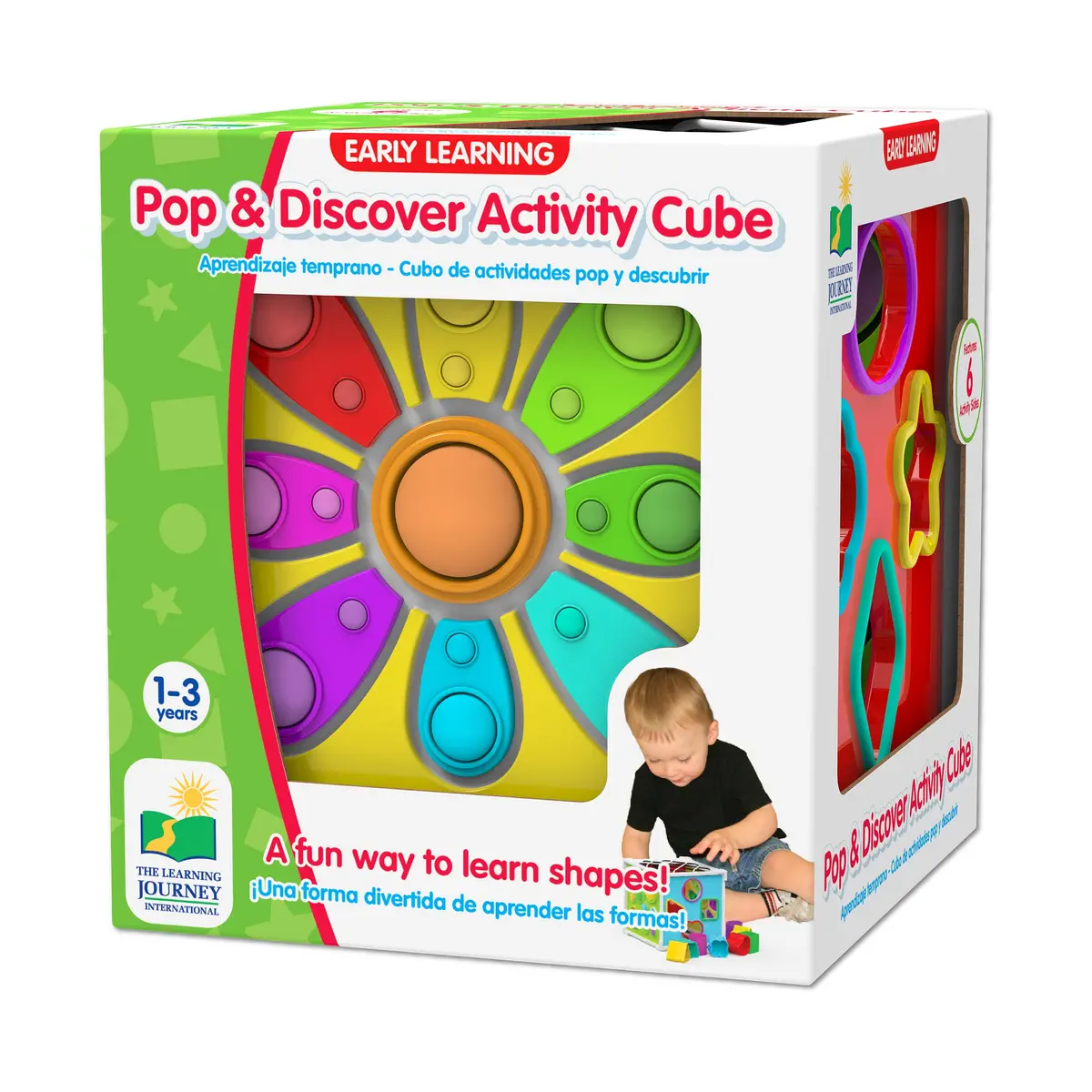 Early Learning Pop & Discover Activity Cube - Multisensory Exploration Toy 1