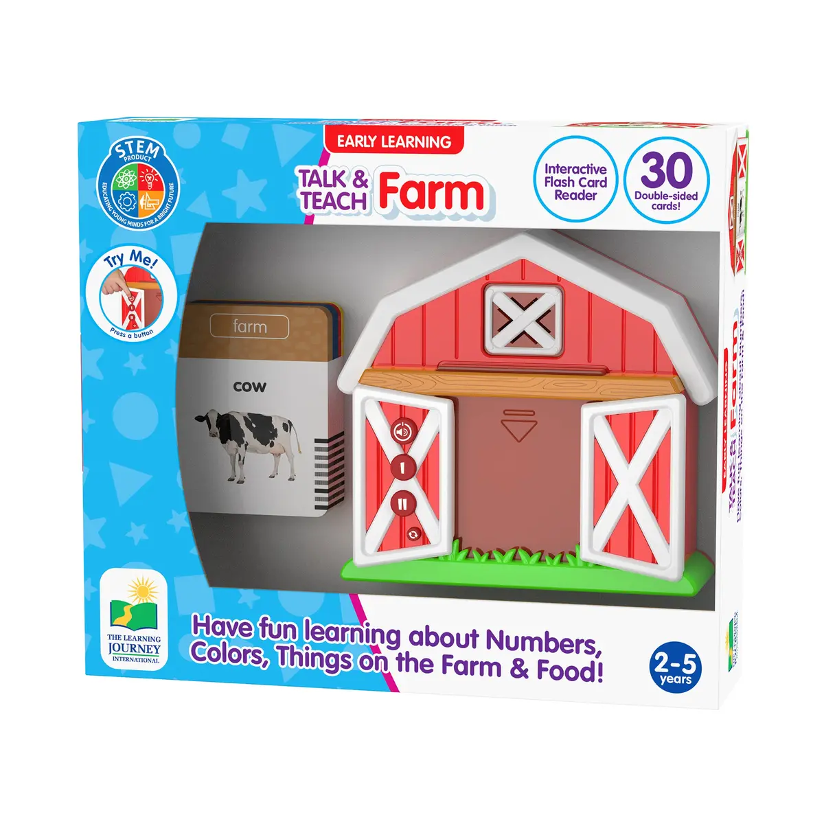 Early Learning Talk & Teach Farm Interactive Flash Card Reader 1