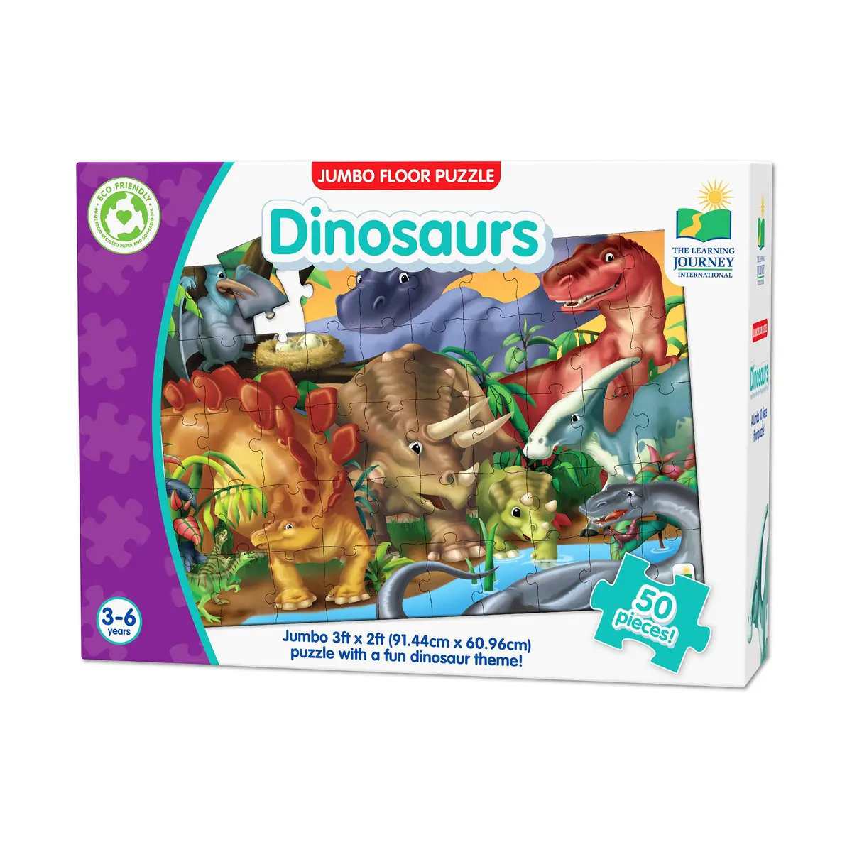 Dinosaur Expedition 50-Piece Jumbo Floor Puzzle 1