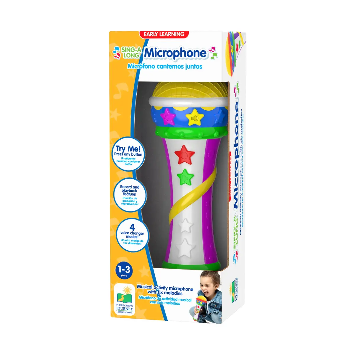Tiny Tunes Early Learning Sing-A-Long Microphone For Toddlers 1