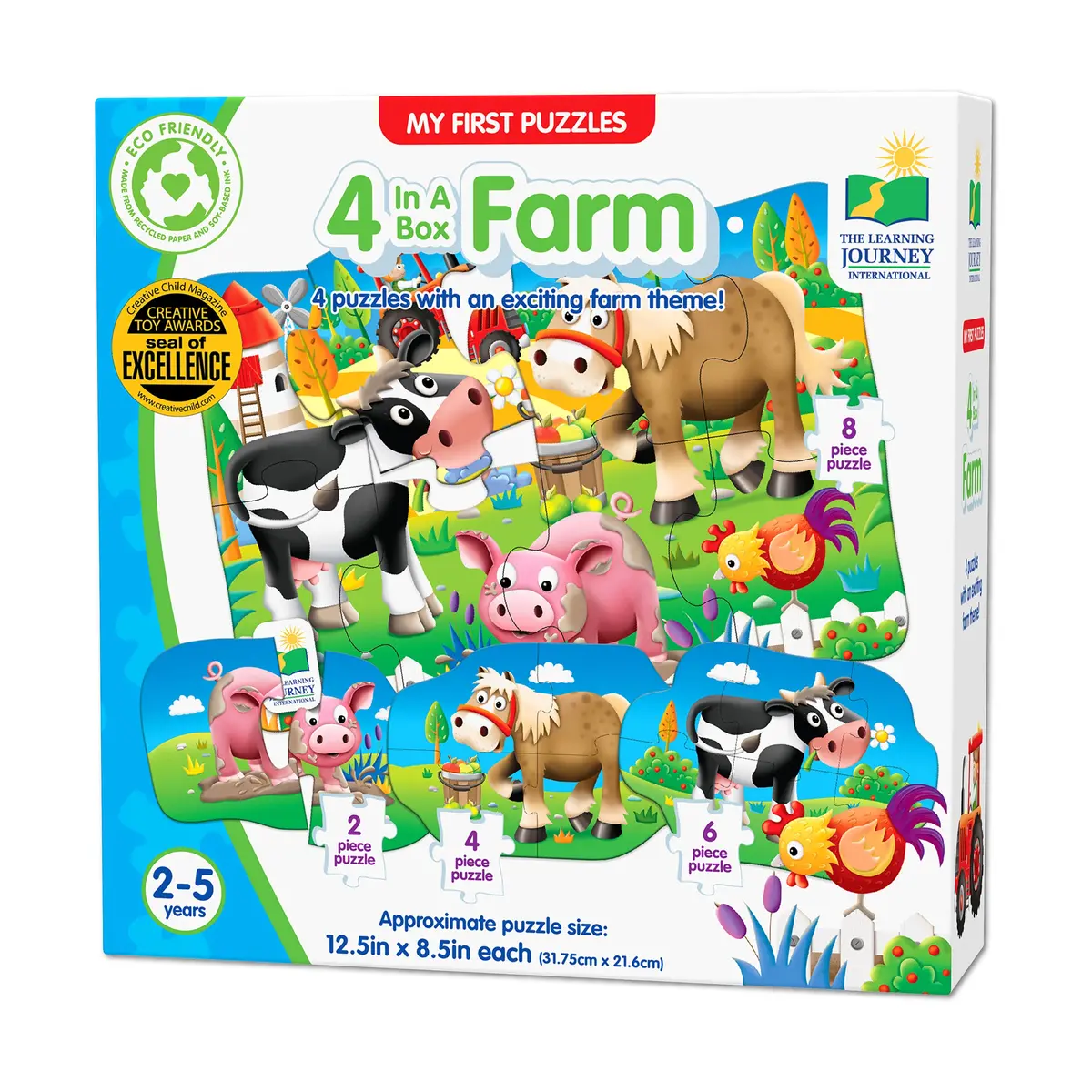 My First Puzzles - Farmyard Friends 4-Pack Puzzle Set 1