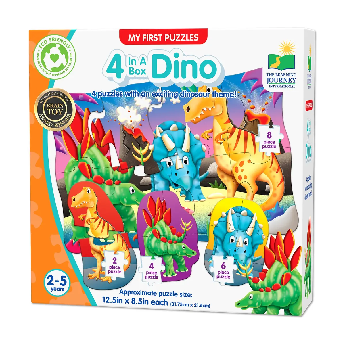 My First Puzzles Dino Adventure 4-In-1 Puzzle Set 1