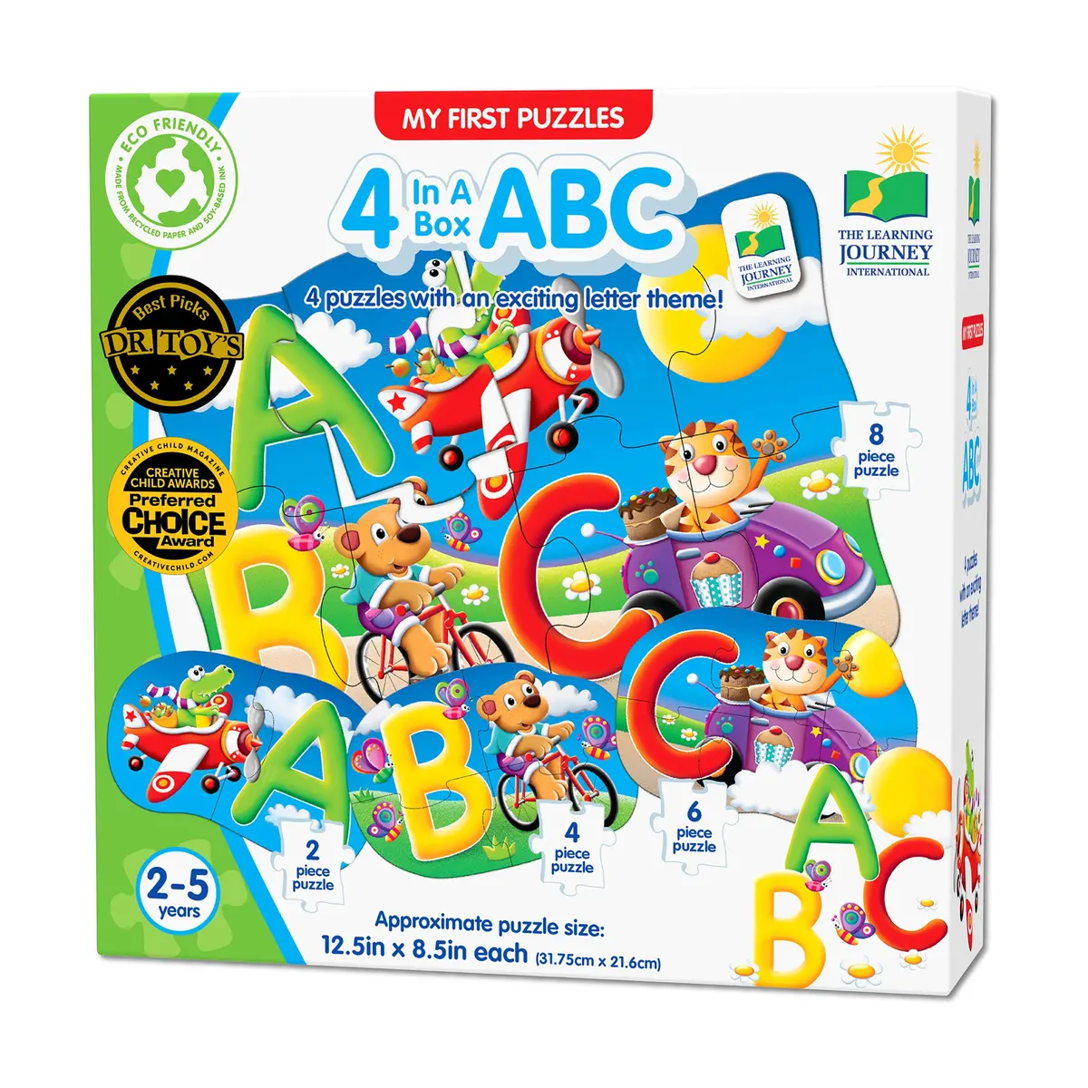 My First Puzzles - Abc Animal Adventure 4-Pack Set 1