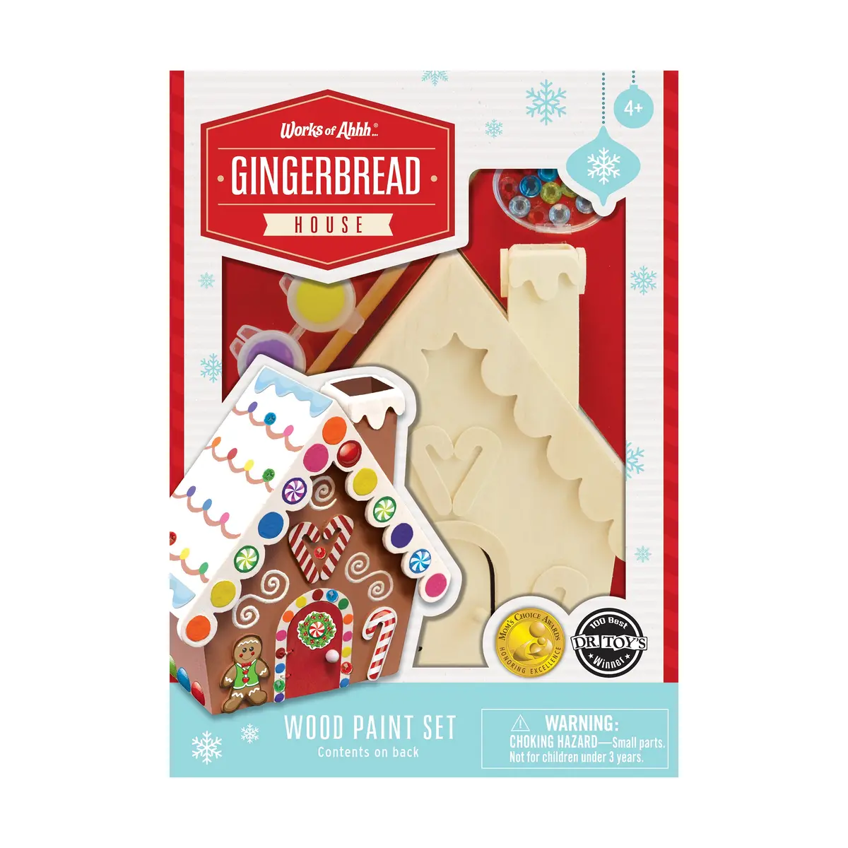 Works Of Ahhh Gingerbread House Wood Painting Craft Kit 1