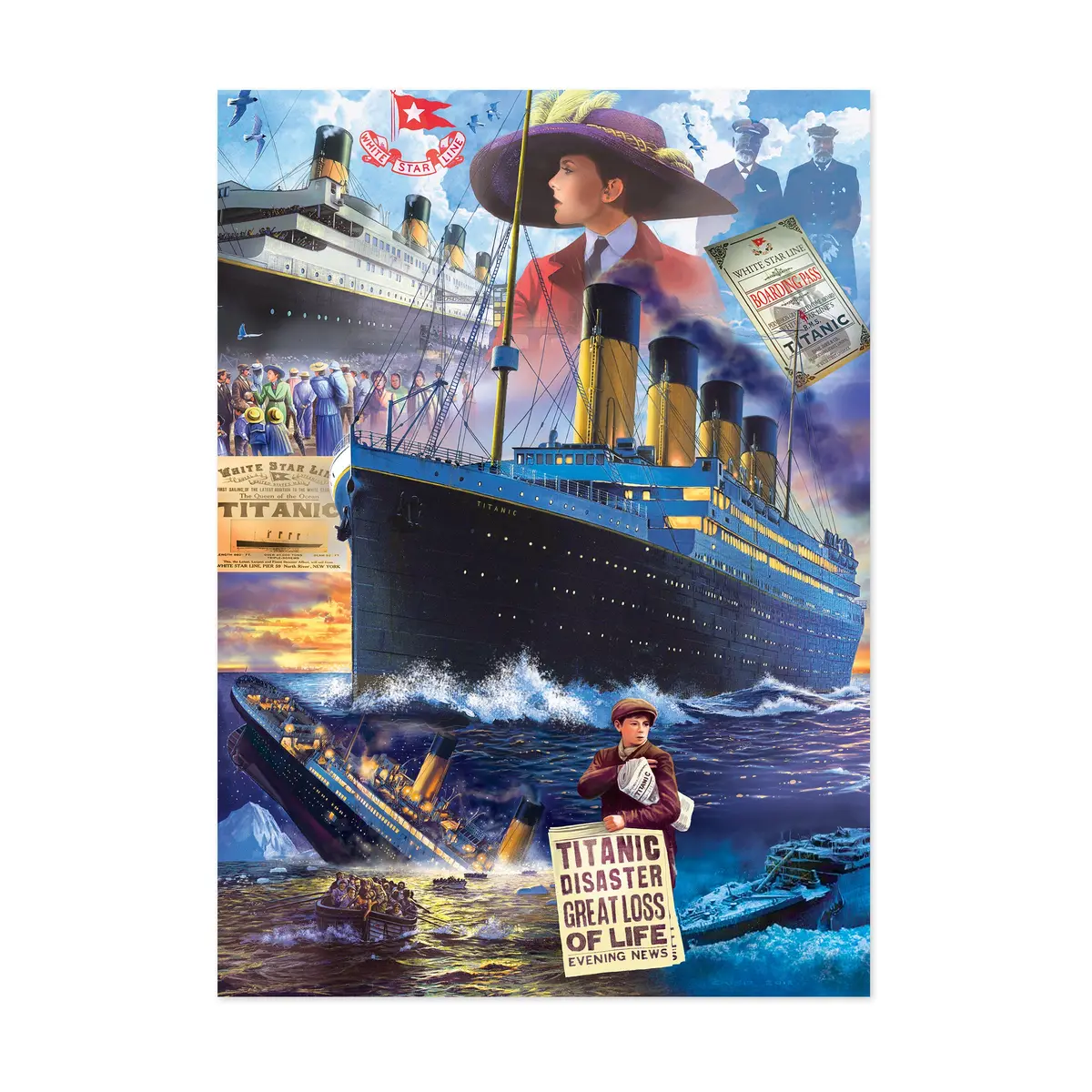 Masterpieces Historical Titanic Jigsaw Puzzle - 1000 Pc 1
