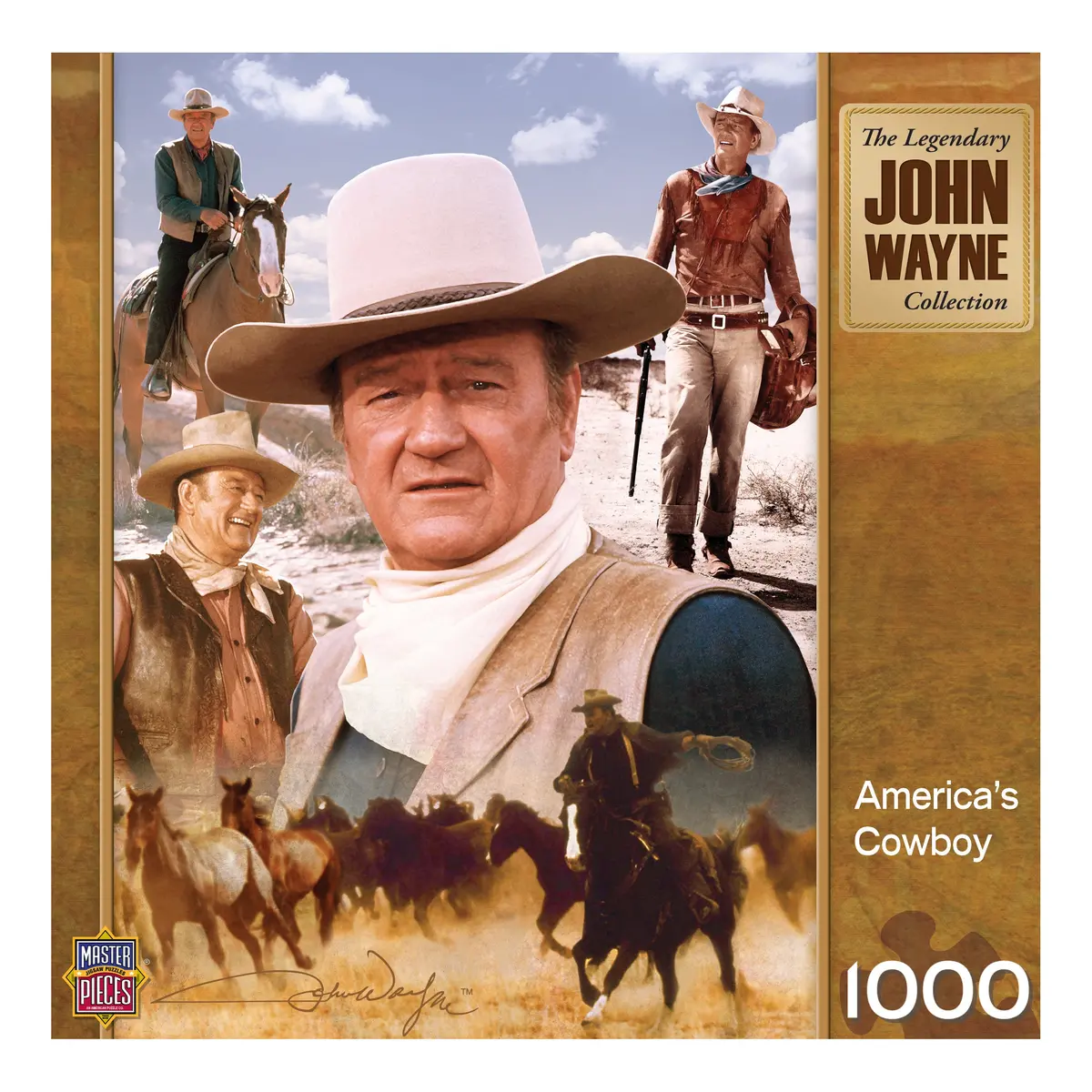 Masterpieces John Wayne America's Cowboy Jigsaw Puzzle - 1000 Pc 1