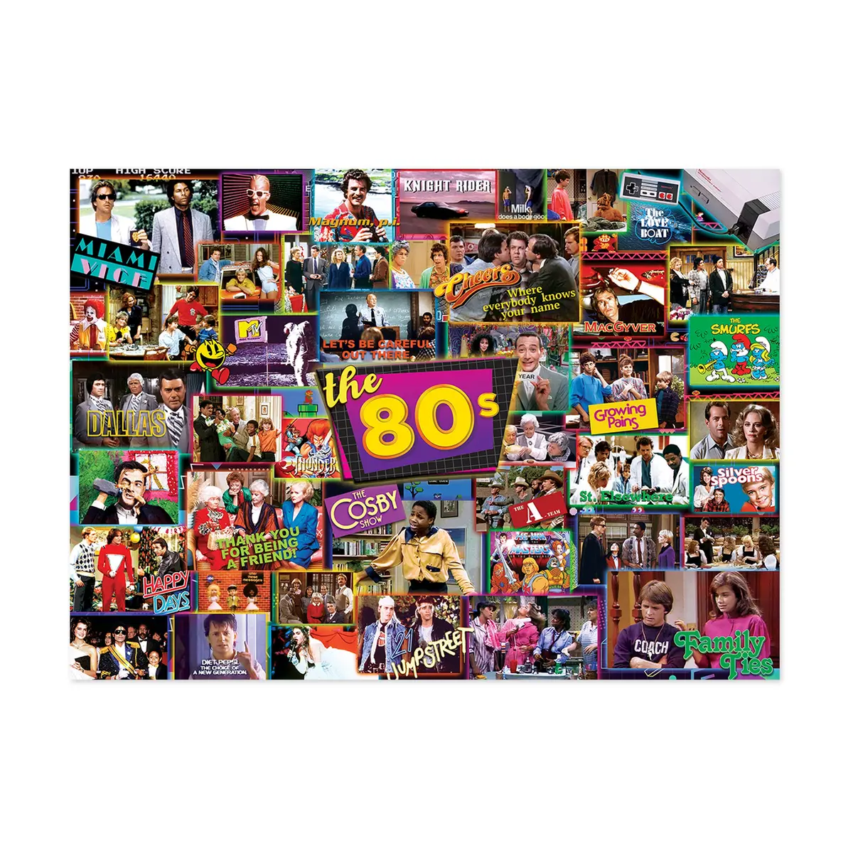 Retro Tv Hits Jigsaw Puzzle - 1000 Pc 1