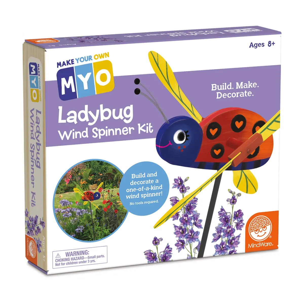 Diy Ladybug Wind Spinner Craft Kit - Create & Paint Your Garden Ornament 1