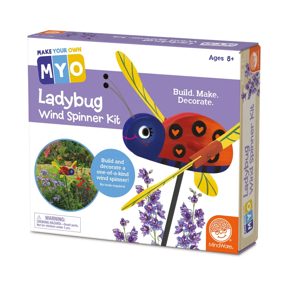 Diy Ladybug Wind Spinner Craft Kit - Create & Paint Your Garden Ornament 2