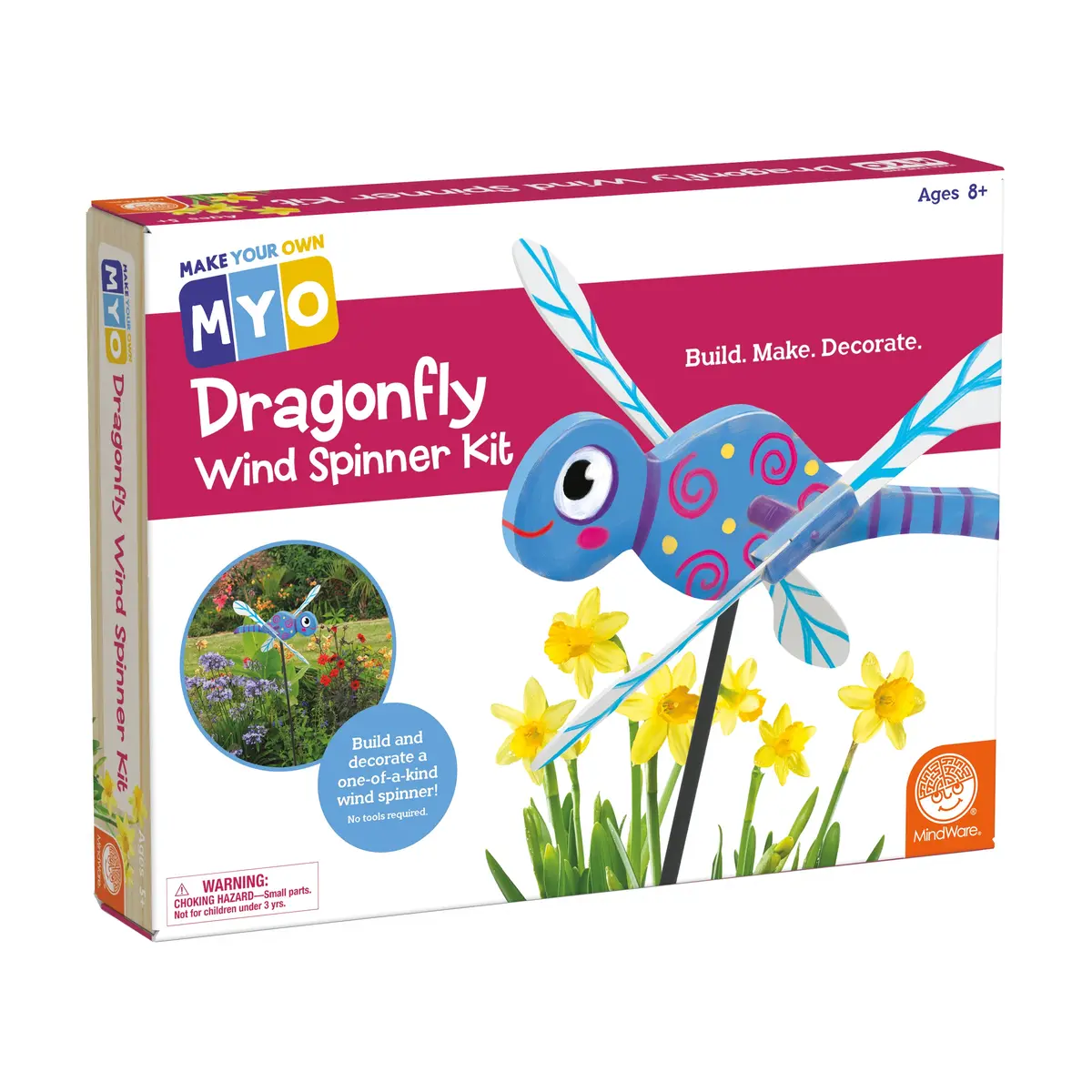Diy Dragonfly Wind Spinner Craft Kit - Garden Art 1