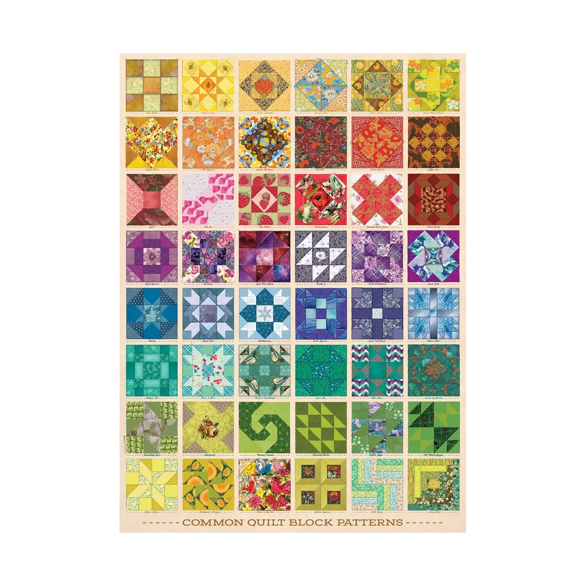 Cobble Hill Common Quilt Blocks Jigsaw Puzzle - 1000 Pc 1