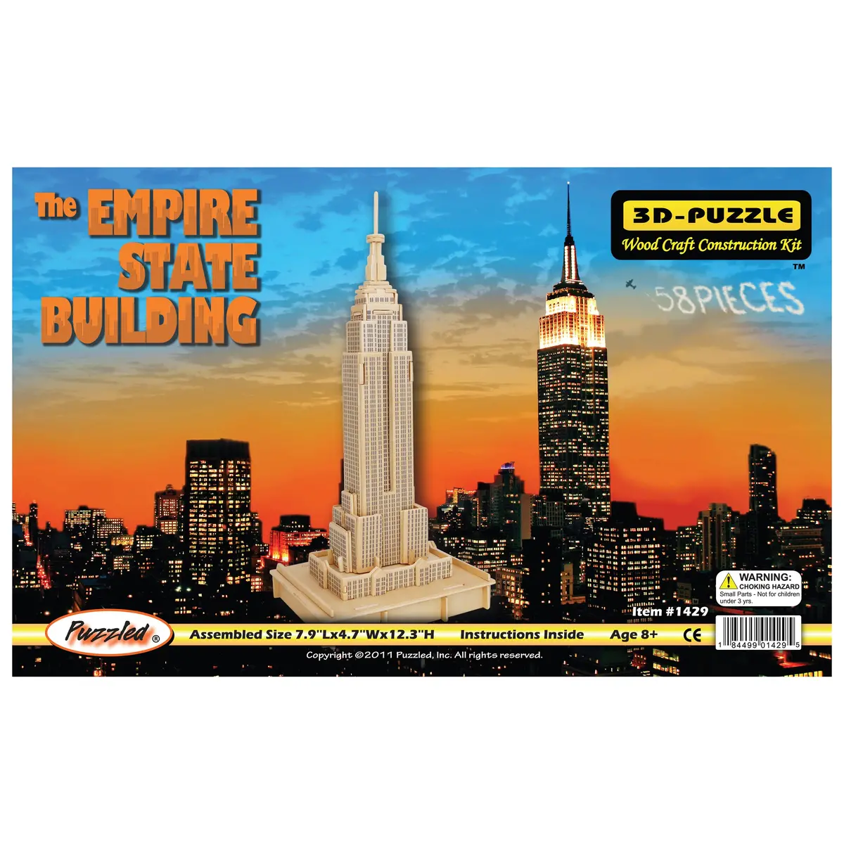 Empire State Building 58-Piece 3D Wooden Puzzle 1