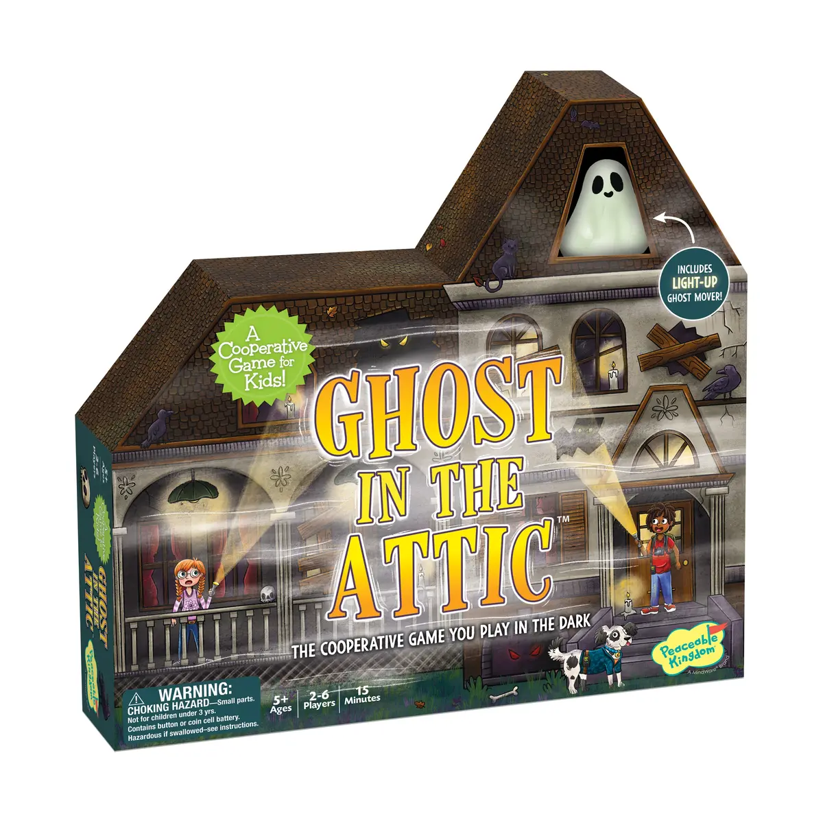 Ghost In The Attic Glow-In-The-Dark Cooperative Board Game 1