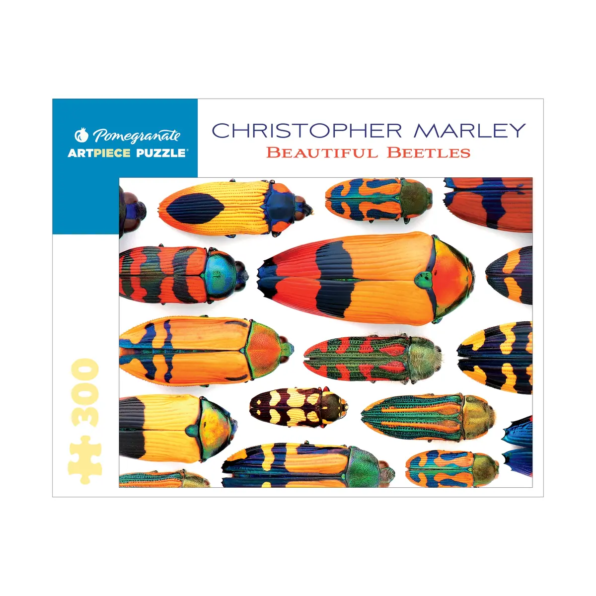 Pomegranatekids Christopher Marley's Beautiful Beetles Puzzle - 300 Pcs 1
