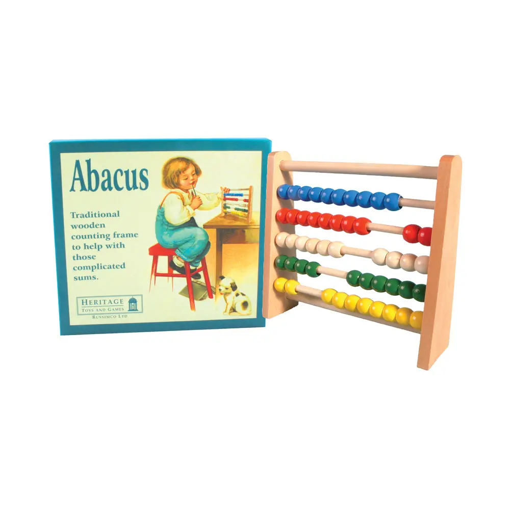 Colorful Counting Abacus - Vibrant Wooden Bead Calculator 1