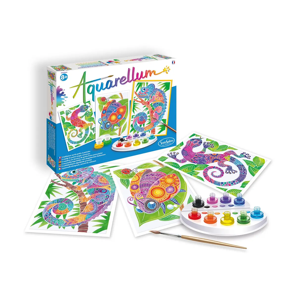 Aquarellum Zentangle Large Painting Kit - Jungle Creations 1