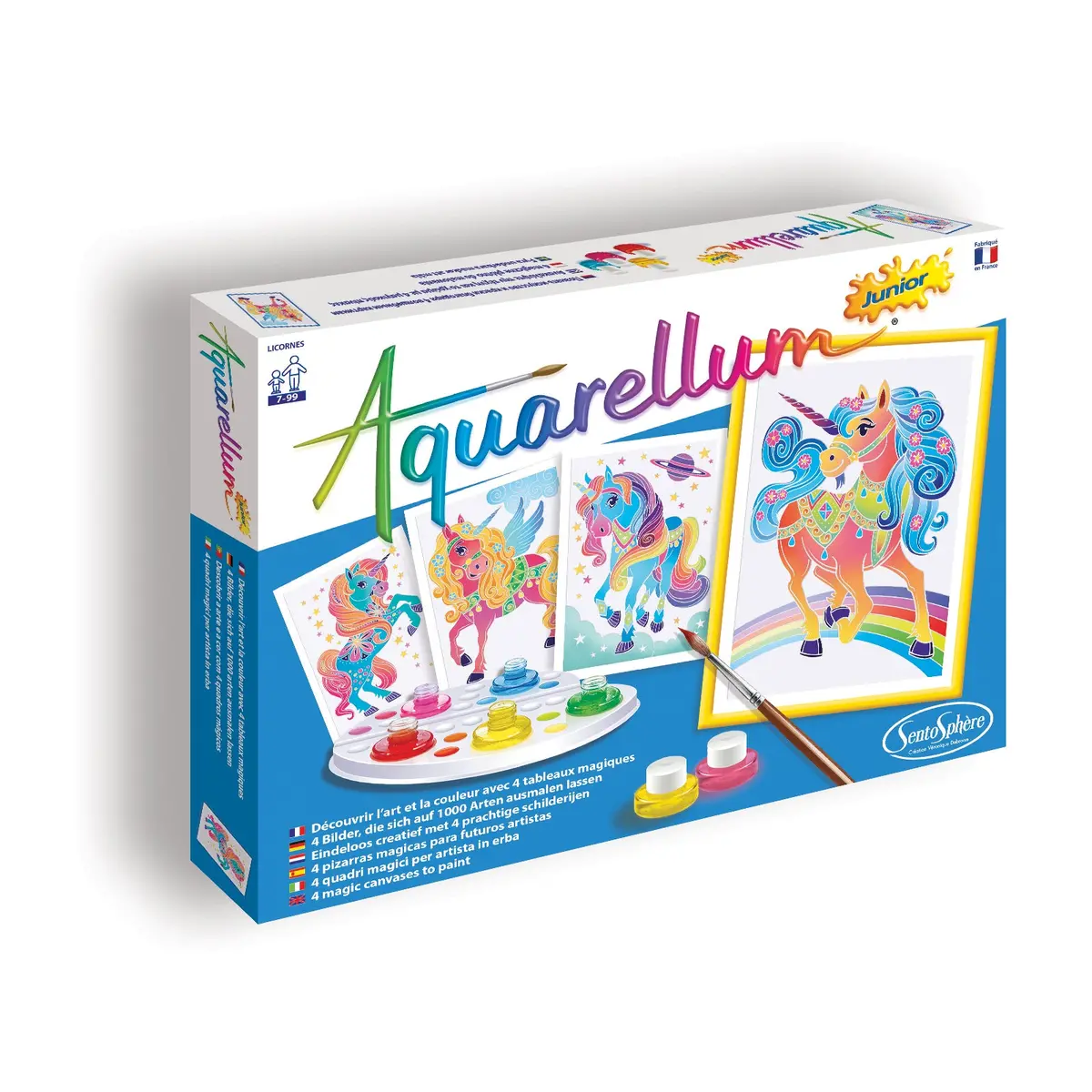 Aquarellum Junior Unicorn Watercolor Painting Set 1