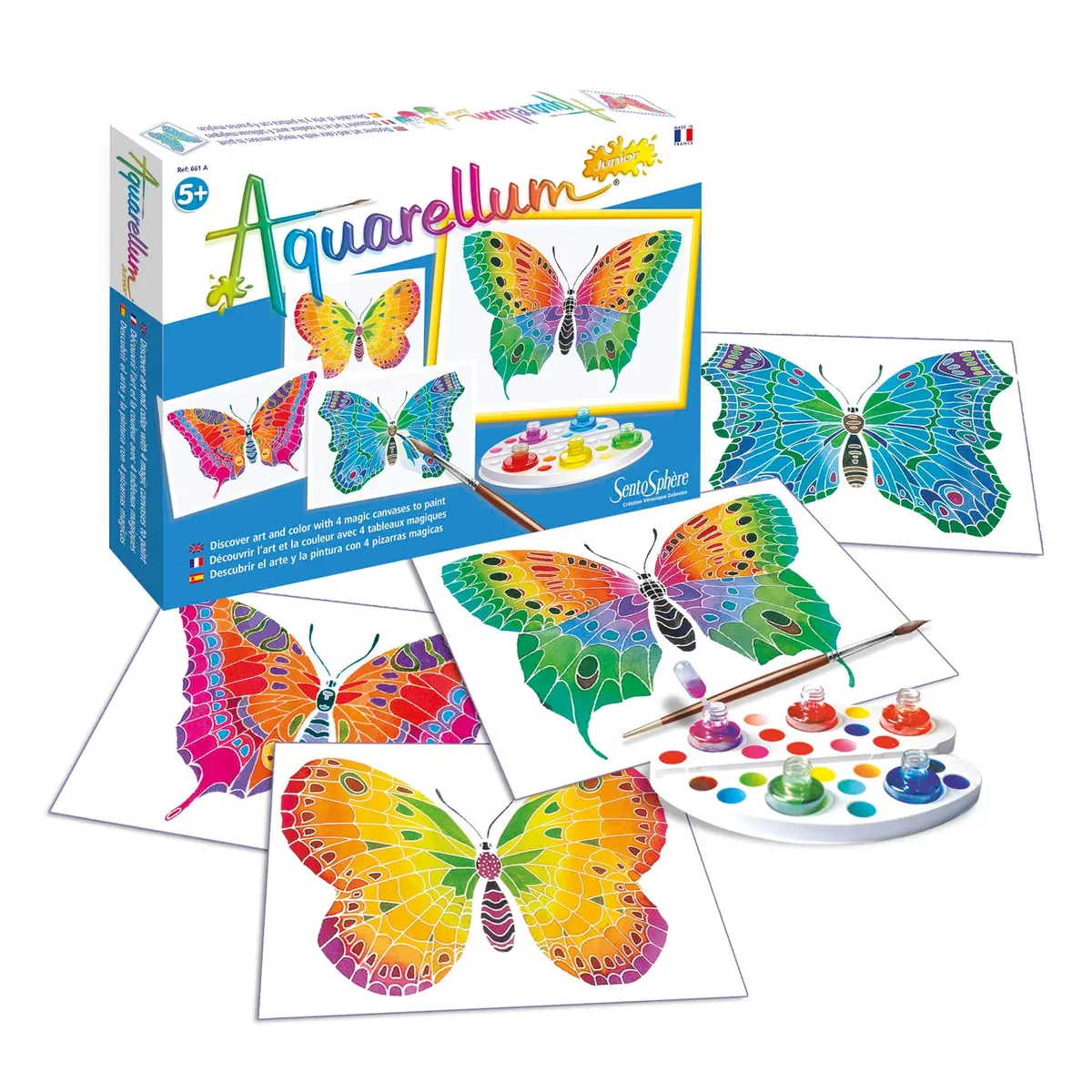 Aquarellum Junior Butterfly Watercolor Painting Kit 1