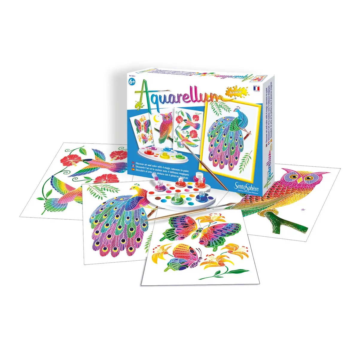 Aquarellum Junior In The Park Magic Canvas Painting Kit 1