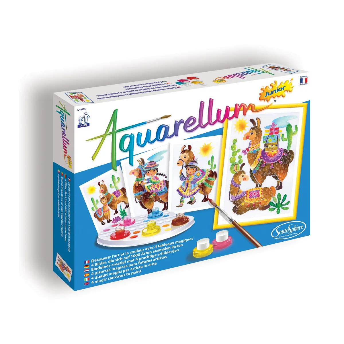 Aquarellum Junior Lamas Watercolor Painting Kit - Art Set 1