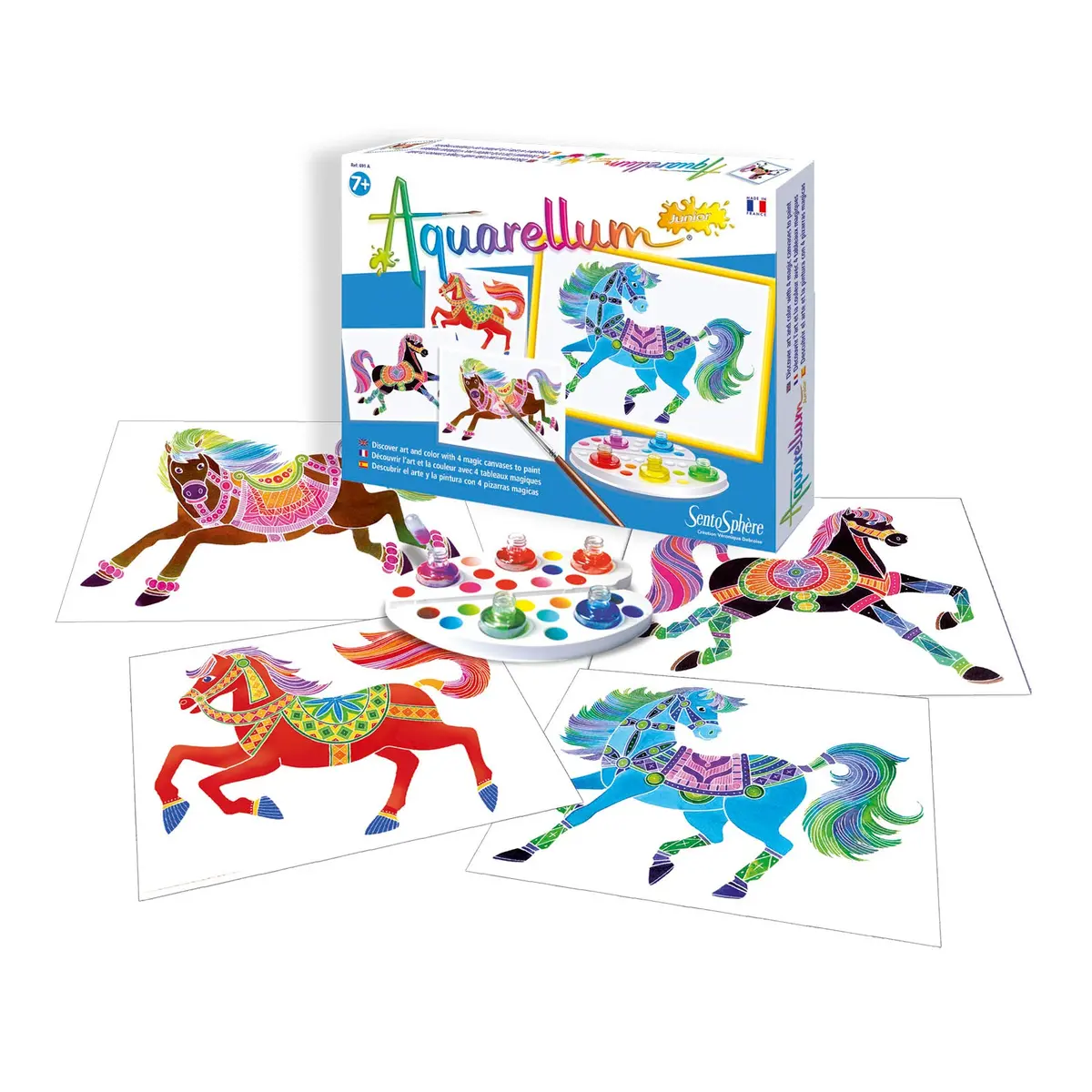 Aquarellum Junior Horses Watercolor Painting Kit 1