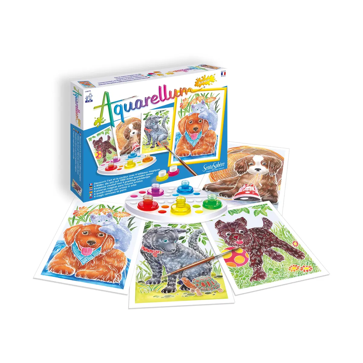 Aquarellum Junior Sweet Dogs Watercolor Painting Kit 1