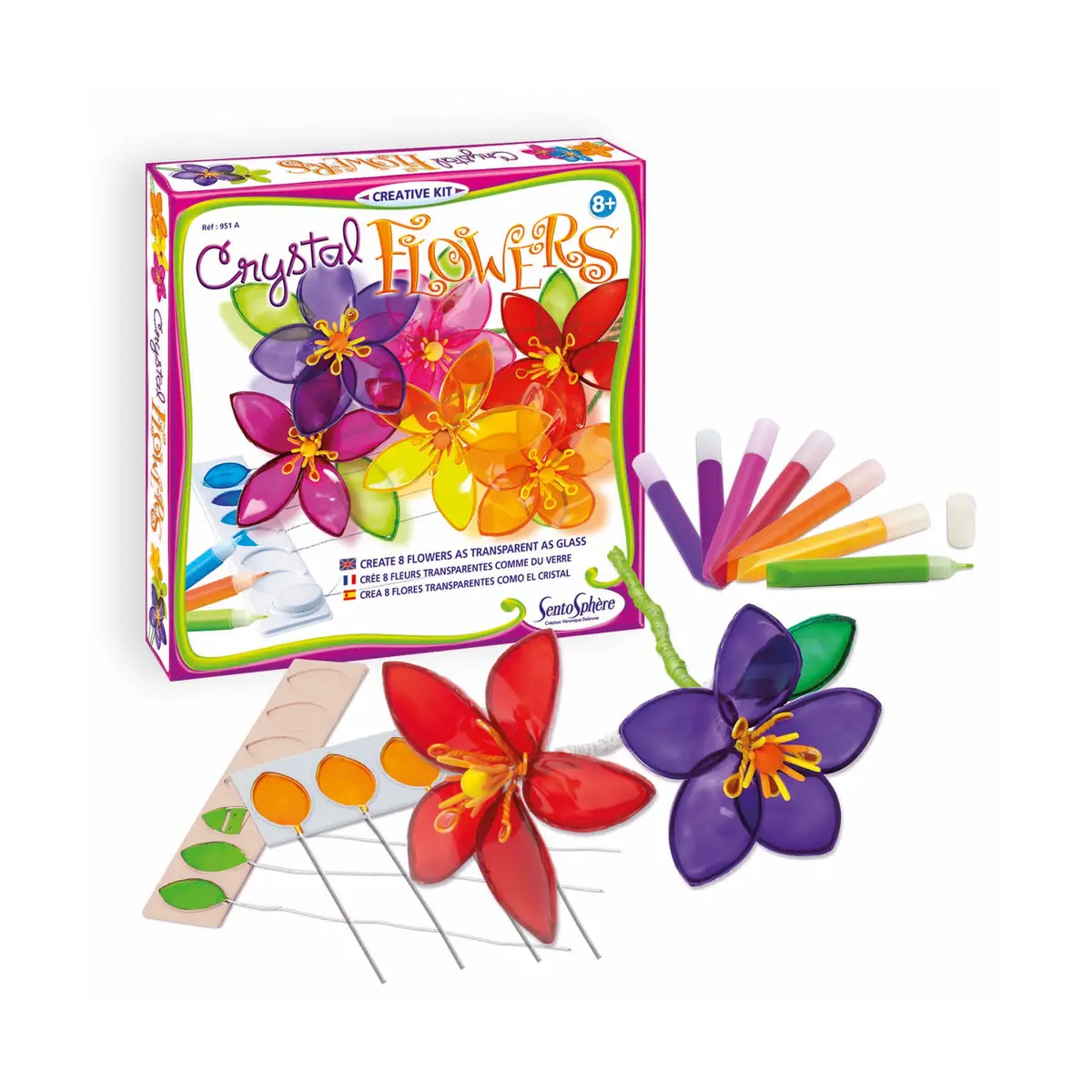 Enchanted Garden Crystal Flowers Craft Kit 1