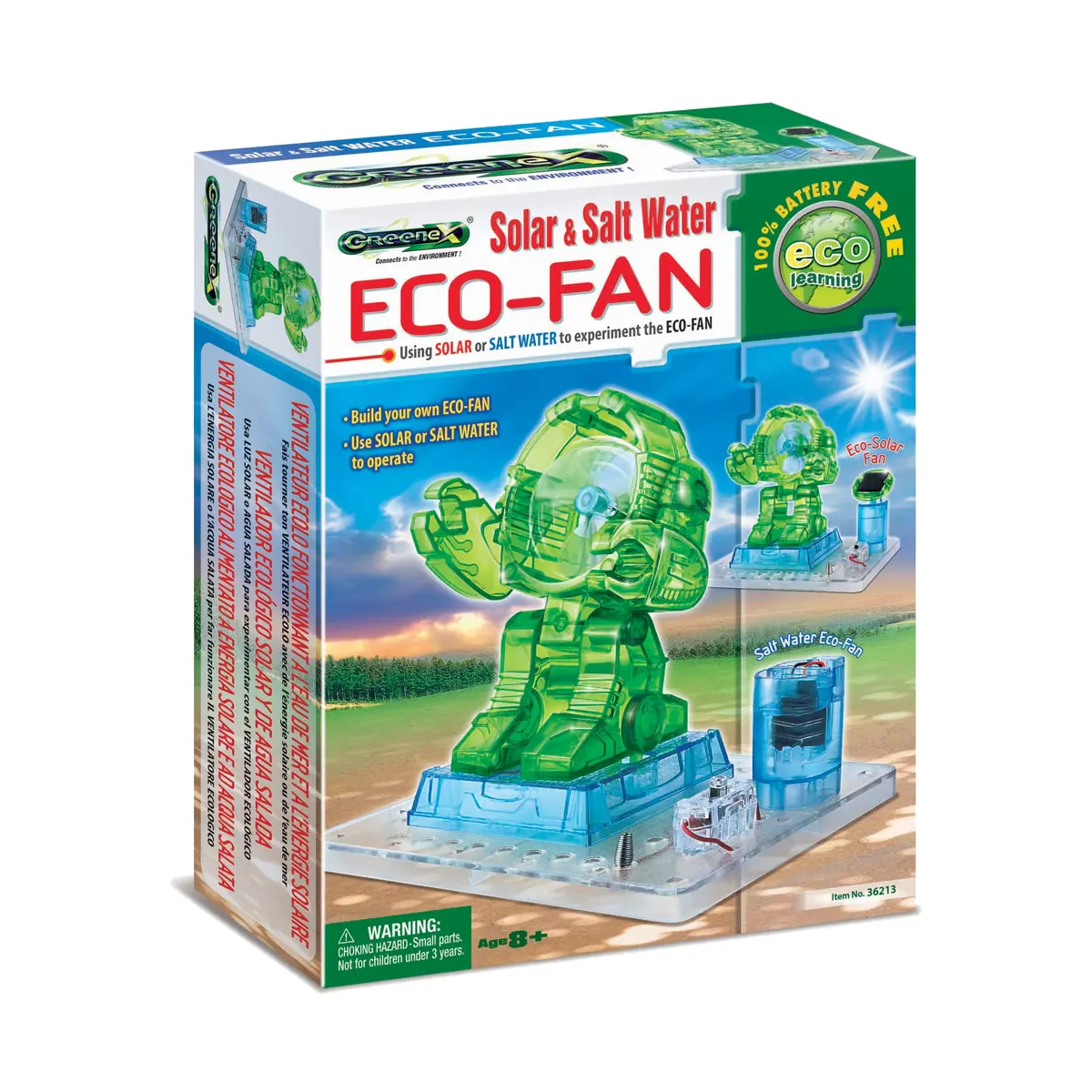 Greenex Solar & Salt Water Eco-Fan Adventure Kit 1